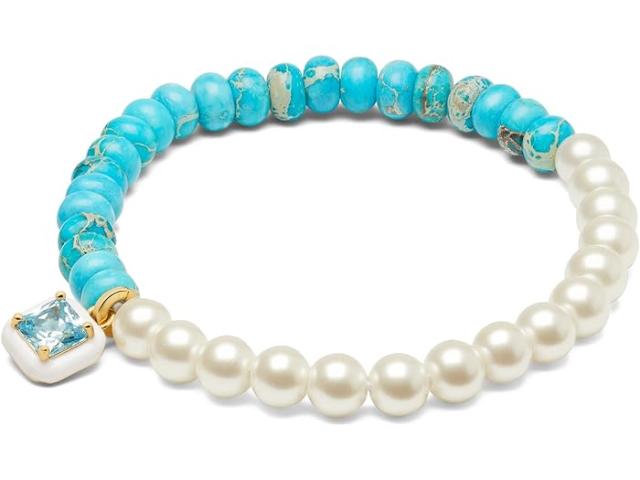 (取寄) ケイトスペード レディース ビーデッド ストレッチ ブレスレット Kate Spade New York women Kate Spade New York Beaded Stretch Bracelet Turquoise Multiの通販は
