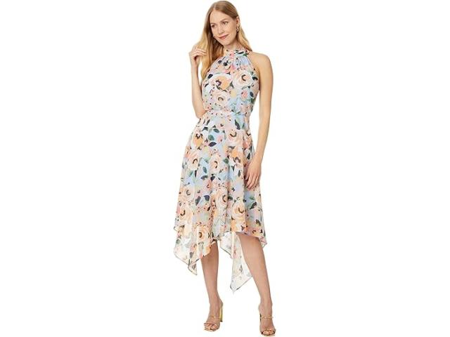(取寄) ヴィンスカムート レディース PTD ノベルティ シフォン ミディ ドレス Vince Camuto women Vince Camuto PTD Novelty Chiffon Midi Dress Light Blueの通販は