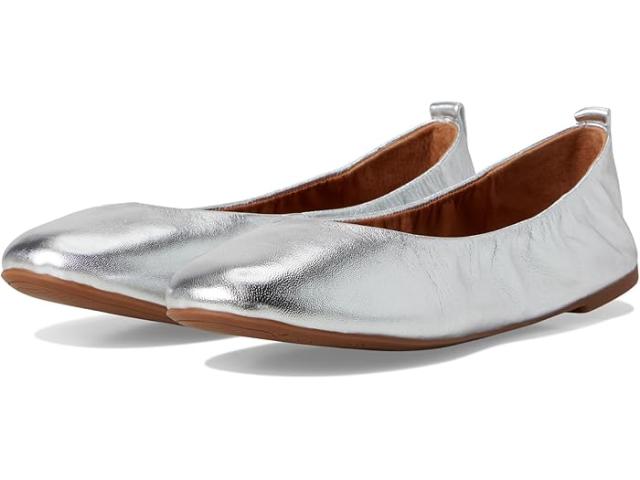 (取寄) ラッキーブランド レディース レザー バレエ フラッツ Lucky Brand women Emmielou Leather Ballet Flat Silverの通販は 21,966円