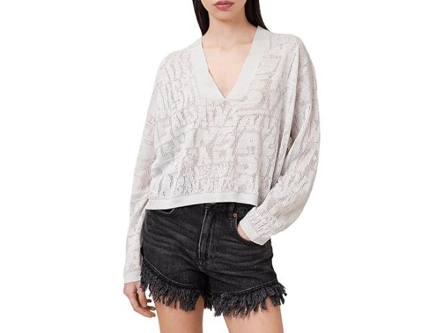 (取寄) オールセインツ レディース カイト V-ネック AllSaints women Kaito V-neck Chalk White