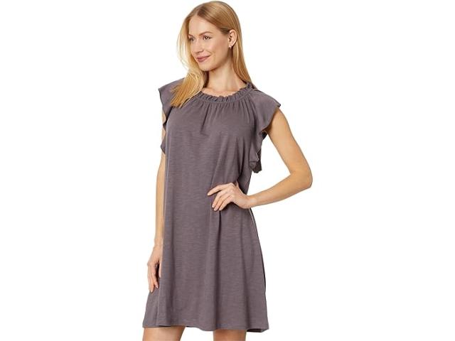 (取寄) リラ P レディース ラッフル トリム スリーブレス ドレス Lilla P women Lilla P Ruffle Trim Sleeveless Dress Pewterの通販は 45,130円