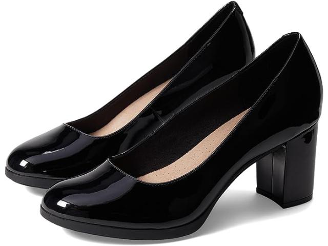 (取寄) クラークス レディース スキップ Clarks women Clarks Bayla Skip Black Patent Syntheticの通販は 18,540円