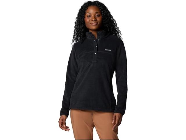 (取寄) コロンビア レディース ベントン スプリングス 1/2 スナップ プル オーバー リ Columbia women Columbia Benton Springs 1/2 Snap Pull Over II Black