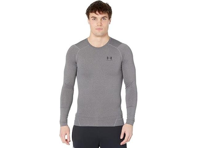 (取寄) アンダーアーマー メンズ ヒートギア アーマー コンプレッション ロング スリーブ Under Armour men Under Armour Heatgear Armour Compression Long Sleeve Carbon Heather/Black