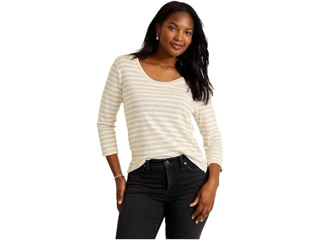 (取寄) トミーバハマ レディース アシュビー アイルズ メタリック ストライプ ティー  Bahama women Ashby Isles llic Stripe Tee Coconut