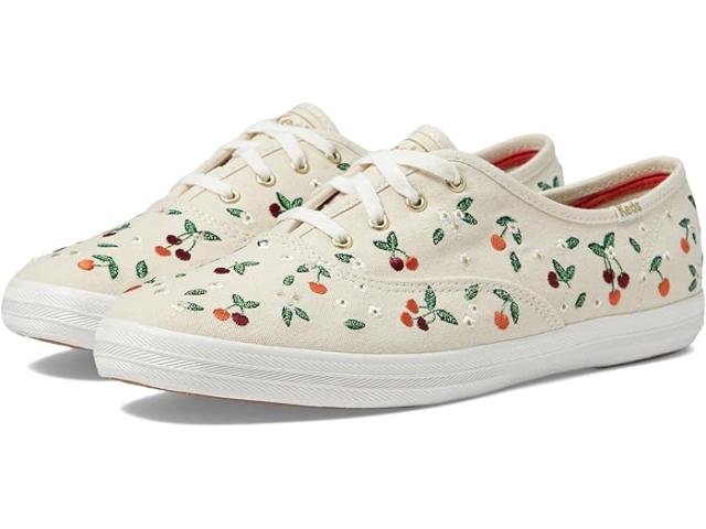 (取寄) ケッズ レディース X ライフル ペーパー チャンピオン サクランボ Keds women X Rifle Paper Champion Cherries Natural/Redの通販は