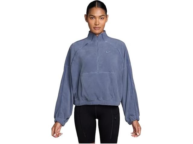 (取寄) ナイキ レディース ワン ハーフ-ジップ トップ ポラール スペシャル Nike women One Thermo-FIT Half-Zip Top Polar Special World Indigo/Work Blue