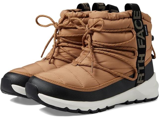 (取寄) ノースフェイス レディース サーモボール レースアップ ウォータープルーフ The North Face women ThermoBall Lace-Up Waterproof Almond Butter/TNF Black