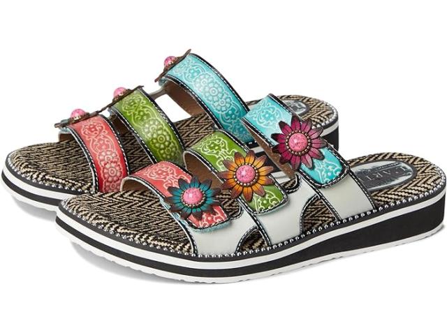 (取寄) ラルティストバイスプリングステップ レディース  L'Artiste by Spring Step women Maryse White Multi