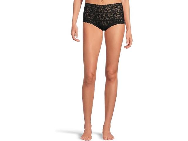 (取寄) ハンキー パンキー レディース レトロ レース ボーイショーツ Hanky Panky women Retro Lace Boyshort Black