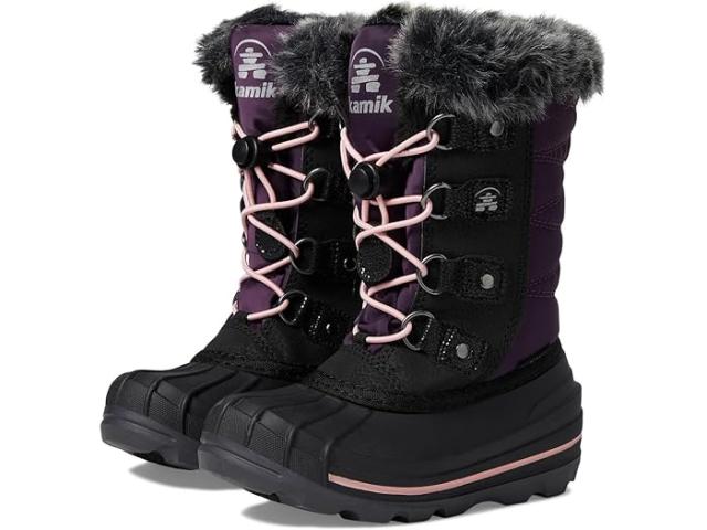 Kamik Kids カミック 女の子用 キッズシューズ 子供靴 ブーツ スノーブーツ Sierra N (Little Kid/Big Kid) - Black