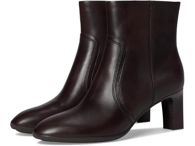 (取寄) コールハーン レディース グランド アンビション 2.0 ブーティ Cole Haan women Grand Ambition 2.0 Alainne Booties Dark Chocolate Leather/Dark Brown Stack