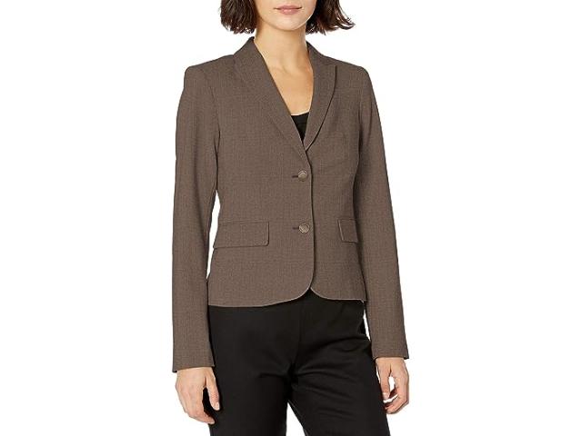 (取寄) カルバンクライン レディース ウィメンズ トゥー ボタン ラックス ブレーザー (プティット、 スタンダード アンド プラス) Calvin Klein women Calvin Klein Women's Two Button Lux Blazer (Petite, Standard, & Plus) Heather Taupeの通販は 26,878円