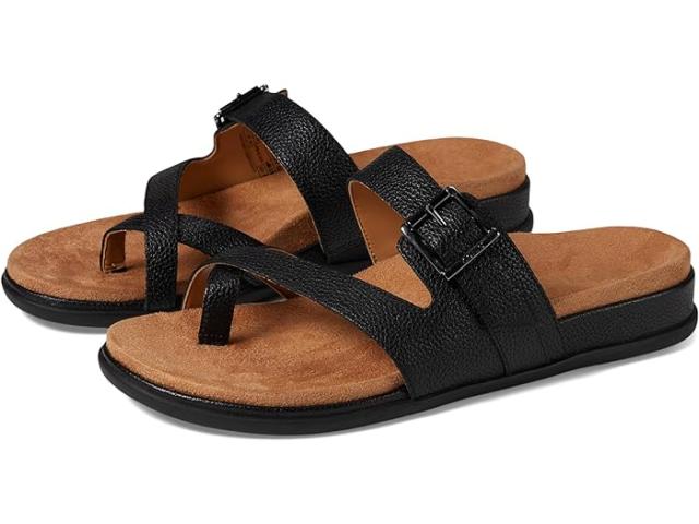 (取寄) バイオニック レディース カルメラ トングス VIONIC women VIONIC Carmela Thongs Black Leather