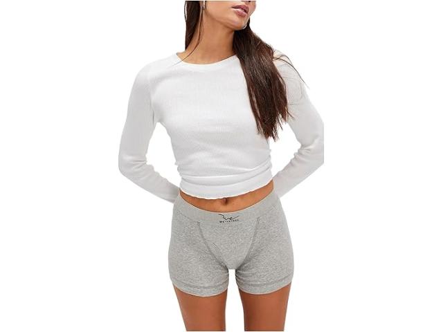 (取寄) フリーピープル レディース ウィー ザ フリー ボクサー ブリーフ Free People women We The Free Boxer Briefs Heather Grey