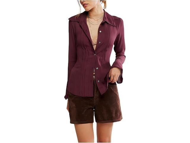 (取寄) フリーピープル レディース メルローズ トップ Free People women Melrose Top Chocolate Grape