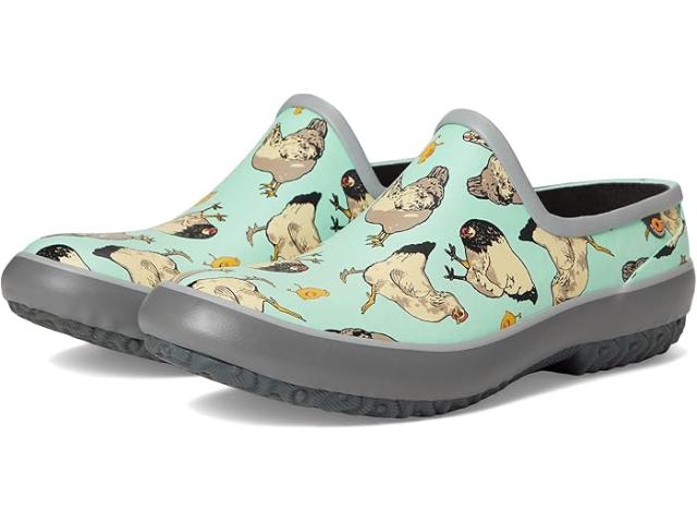 (取寄) ボグス レディース パッチ クロッグ Bogs women Patch Clog Chickens Aqua Multiの通販は