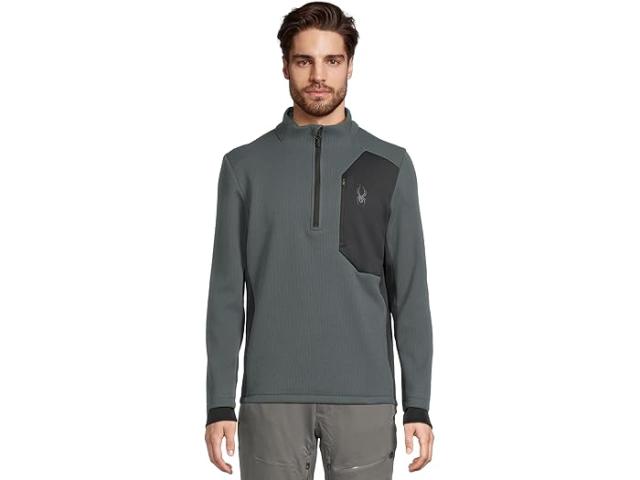 (取寄) スパイダー メンズ バンディット 1/2 ジップ Spyder men Bandit 1/2 Zip Slate Blue