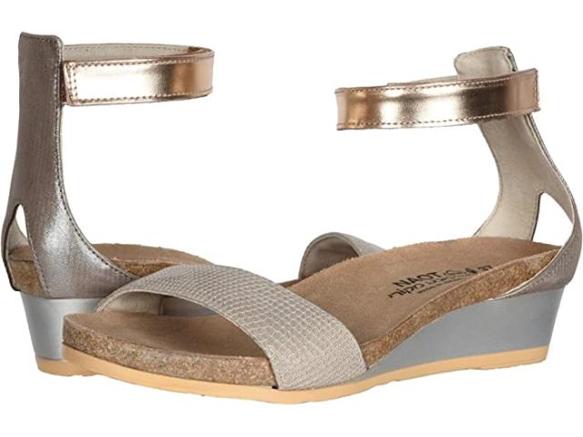 (取寄) ナオト レディース ピクシー Naot women  Pixie Beige Lizard Leather/Silver Threads Leather/Rose Gold Leather