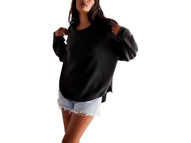 (取寄) フリーピープル レディース トータル エクリプス ティー Free People women Free People Total Eclipse Tee Blackの通販は