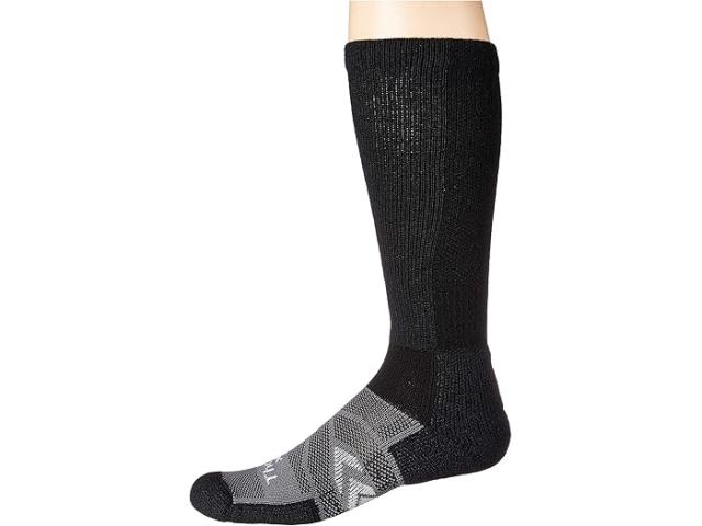 (取寄) ソロ 12-Hr シフト ワーク ソック オーバー カーフ シングル ペア Thorlos 12-Hr Shift Work Sock Over Calf Single Pair Black/Grey