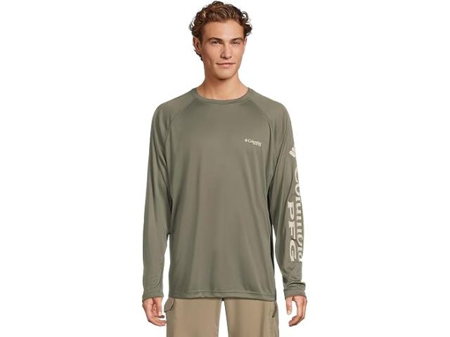 (取寄) コロンビア メンズ ターミナル タックル L/S シャツ Columbia men Terminal Tackle L/S Shirt Cypress/Dark Stone Logo