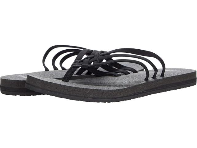 (取寄) サヌーク レディース ヨガ サンディー Sanuk women Yoga Sandy Black