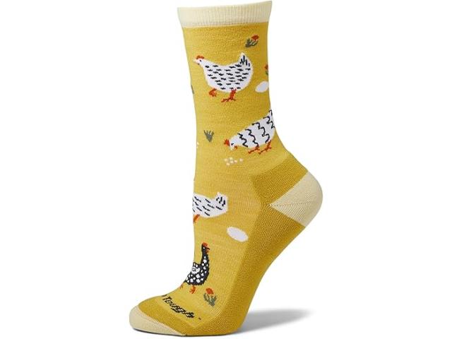 (取寄) ダーンタフバーモント レディース マザー クラッカー クルー ライトウェイト ウィズ クッション Darn Tough Vermont women Mother Clucker Crew Lightweight with Cushion Sunny