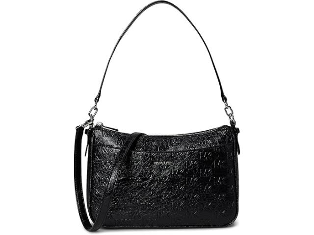 (取寄) マイケルコース レディース ジェット セット ミディアム トップ ジップ ポーチ クロスボディ MICHAEL Michael Kors women Jet Set Medium Top Zip Pouchette Crossbody Blackの通販は 45,810円