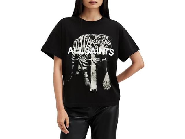 (取寄) オールセインツ レディース キット ブライアー ティー AllSaints women AllSaints Kit Briar Tee Blackの通販は
