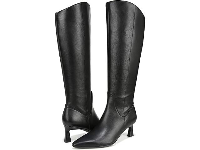 (取寄) ナチュラライザー レディース エクストラ ワイド カーフ ブーツ Naturalizer women Deesha- Extra Wide Calf Boot Black Leather 1