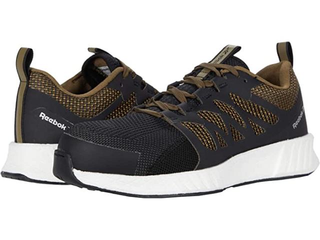 (取寄) リーボック ワーク メンズ フュージョン フレックスウィーブ ケージ コンポジット トゥ Reebok Work men  Fusion Flexweave Cage Composite Toe Brown
