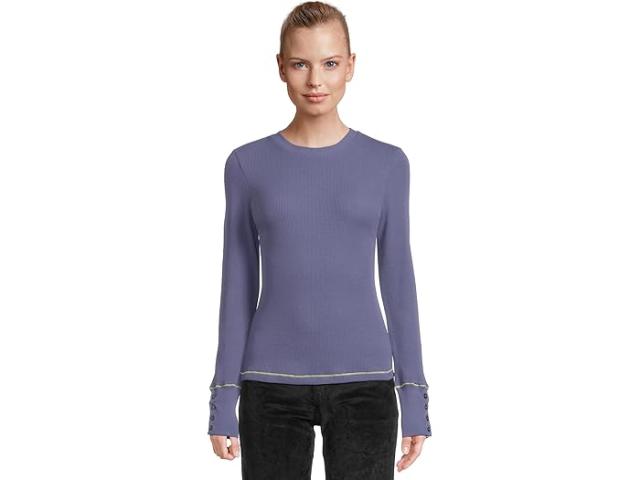 (取寄) マイケル スターズ レディース ウイルエー クルー ネック W/ ボタン カフ Michael Stars women Michael Stars Willa Crew Neck W/ Button Cuff Moonlitの通販は