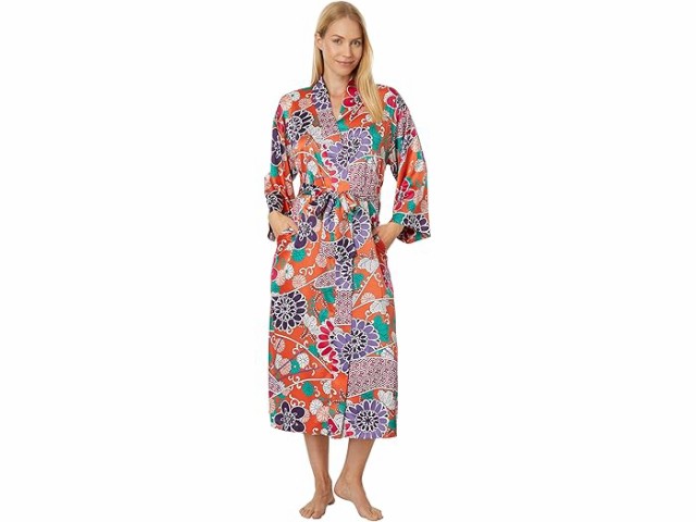 (取寄) N バイ ナトリ レディース ズリ サテン ローブ N by Natori women N by Natori Zuri Satin Robe Terracottaの通販は