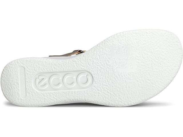 (取寄) エコー レディース フロート ウェッジ ラグジュアリー クロスバンド ECCO women ECCO Flowt Wedge Luxury Crossband Pure White Gold_1