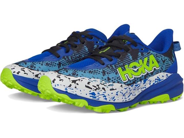 (取寄) ホカキッズ スピードゴート 6 (ビッグ キッド) Hoka Kids Speedgoat 6 (Big Kid) Night Sky/Neon Lime