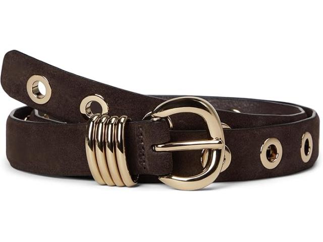 (取寄) メイドウェル レディース スエード イネス アイレット ベルト Madewell women Suede Inez Eyelet Belt Dark Carob