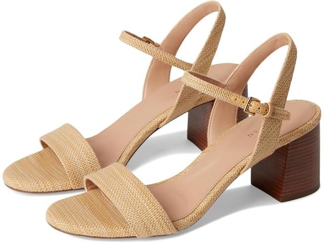 (取寄) コールハーン レディース ジョシー ブロック ヒール サンダル Cole Haan women Josie Block Heel Sandals (65mm) Raffia