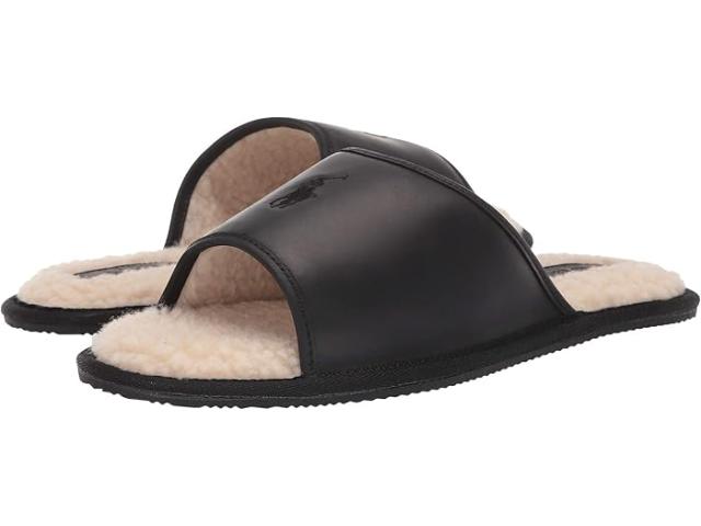 (取寄) ラルフローレン メンズ アンテロ スライド Polo Ralph Lauren men Polo Ralph Lauren Antero Slide Black Leatherの通販は