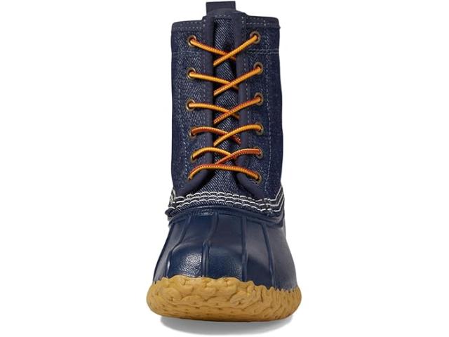 (取寄) エルエルビーン レディース ビーン ブーツ 8 デニム インサレーテッド フランネル ライン L.L.Bean women Bean Boot 8" Denim Insulated Flannel Lined Dark Denim/Bright Navy/Gum/Classic Navy