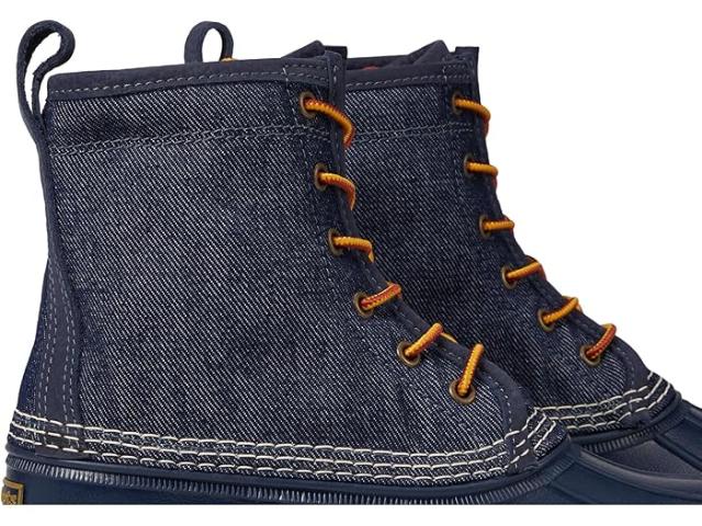 (取寄) エルエルビーン レディース ビーン ブーツ 8 デニム インサレーテッド フランネル ライン L.L.Bean women Bean Boot 8" Denim Insulated Flannel Lined Dark Denim/Bright Navy/Gum/Classic Navy