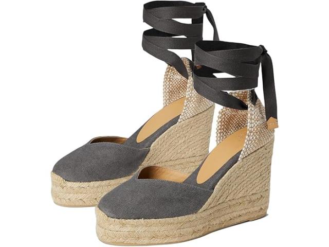 (取寄) カスタニエール レディース キアラ 80 ウム ウェッジ エスパドリーユ CASTANER women Chiara 80 mm Wedge Espadrille Charcoal