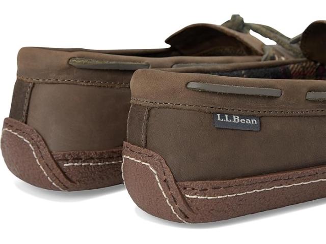 (取寄) エルエルビーン メンズ ハンド ソーン スリッパ フランネル-ラインド L.L.Bean men L.L.Bean Hand Sewn Slippers Flannel-Lined Graphite