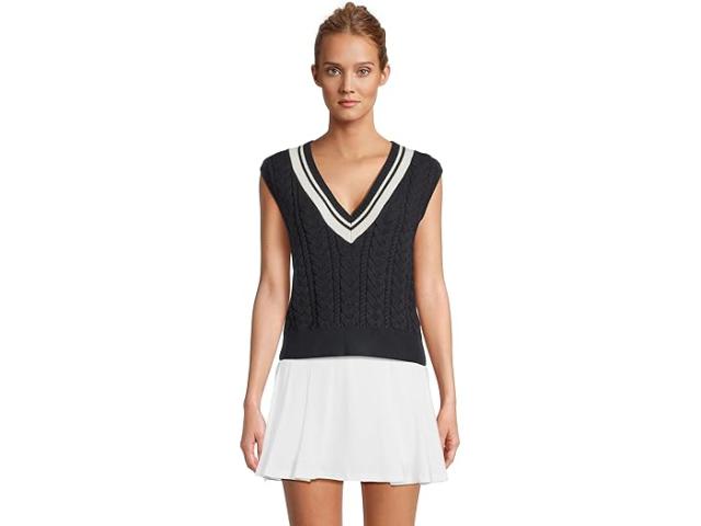 (取寄) ビヨンドヨガ レディース ザ ケーブル ニット ベスト Beyond Yoga women The Cable Knit Vest Nocturnal Navy