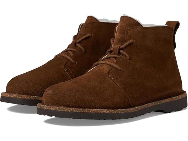 (取寄) ビルケンシュトック レディース ウプサラ ミッド レースアップ シアリング - スエード Birkenstock women Uppsala Mid Lace-Up Shearling - Suede Dark Tea