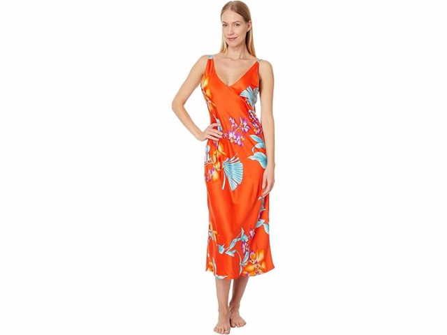 (取寄) N バイ ナトリ レディース マルタ 46 ガウン N by Natori women N by Natori Malta 46" Gown Paradise Orange Multiの通販は