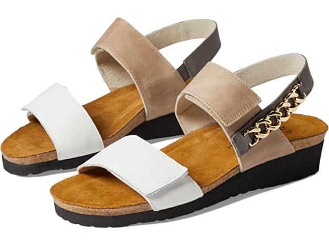 (取寄) ナオト レディース エリアンナ Naot women Naot Eliana White/Khaki Beige/Foggy Gray Combination