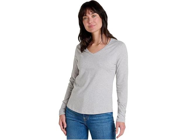 (取寄) トードアンドコー レディース マーリー リ ロング スリーブ ティー Toad&Co women Marley Ii Long Sleeve Tee Light Heather Grey
