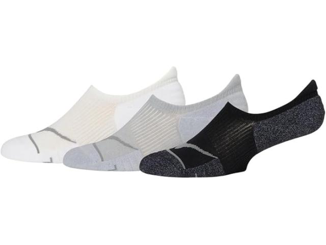 (取寄) ホカオネオネ インビジブル ソックス 3-パック Hoka Invisible Socks 3-Pack White/Stellar Grey/Black