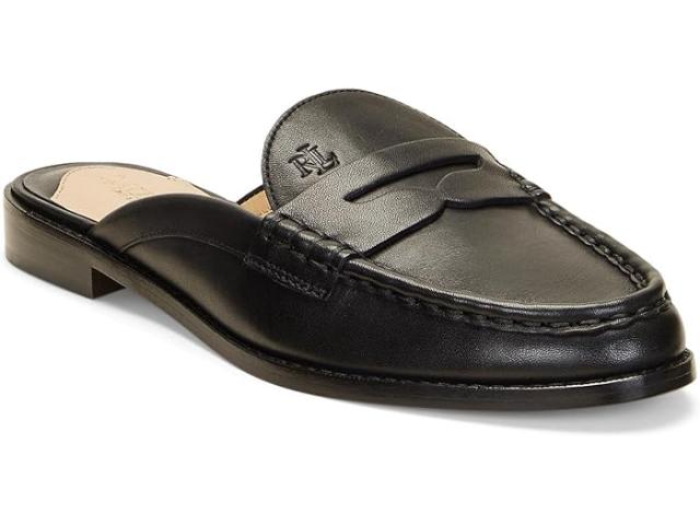 (取寄) ローレン ラルフローレン レディース ワイニー ミュール LAUREN Ralph Lauren women LAUREN Ralph Lauren Wynnie Mule Blackの通販は